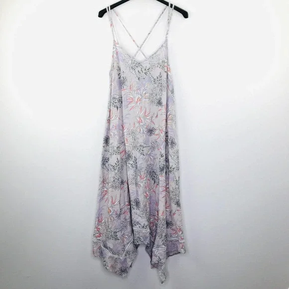 chinese dress ladies Cynthia Rowley Plus Linen Shark Bite Hem Square neck Pocket Midi Dress   Letay Store